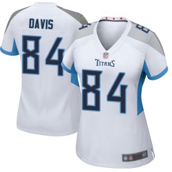Game Women's Corey Davis White Road Jersey - #84 Football Tennessee Titans