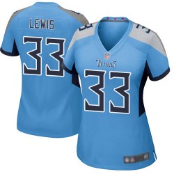 Game Women's Dion Lewis Light Blue Alternate Jersey - #33 Football Tennessee Titans
