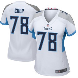 Game Women's Curley Culp White Road Jersey - #78 Football Tennessee Titans