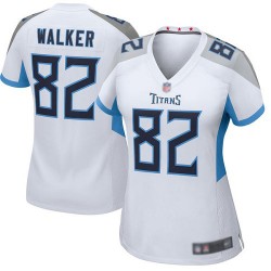 Game Women's Delanie Walker White Road Jersey - #82 Football Tennessee Titans