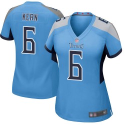 Game Women's Brett Kern Light Blue Alternate Jersey - #6 Football Tennessee Titans