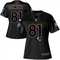 Game Women's Jonnu Smith Black Jersey - #81 Football Tennessee Titans Fashion
