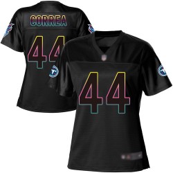 Game Women's Kamalei Correa Black Jersey - #44 Football Tennessee Titans Fashion