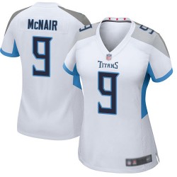 Game Women's Steve McNair White Road Jersey - #9 Football Tennessee Titans