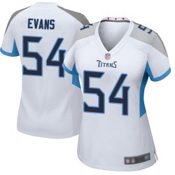 Game Women's Rashaan Evans White Road Jersey - #54 Football Tennessee Titans