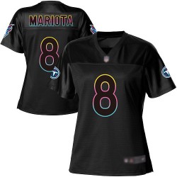 Game Women's Marcus Mariota Black Jersey - #8 Football Tennessee Titans Fashion