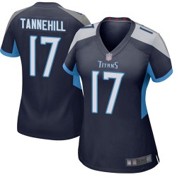Game Women's Ryan Tannehill Navy Blue Home Jersey - #17 Football Tennessee Titans