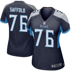 Game Women's Rodger Saffold Navy Blue Home Jersey - #76 Football Tennessee Titans