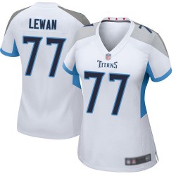 Game Women's Taylor Lewan White Road Jersey - #77 Football Tennessee Titans