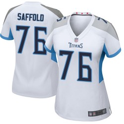 Game Women's Rodger Saffold White Road Jersey - #76 Football Tennessee Titans