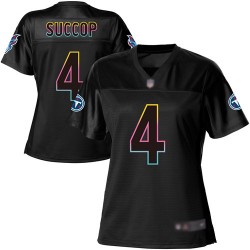 Game Women's Ryan Succop Black Jersey - #4 Football Tennessee Titans Fashion