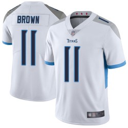 Limited Men's A.J. Brown White Road Jersey - #11 Football Tennessee Titans Vapor Untouchable