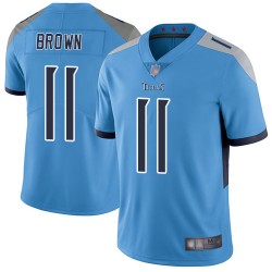 Limited Men's A.J. Brown Light Blue Alternate Jersey - #11 Football Tennessee Titans Vapor Untouchable