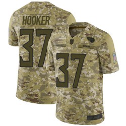 Limited Men's Amani Hooker Camo Jersey - #37 Football Tennessee Titans 2018 Salute to Service