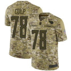 Limited Men's Curley Culp Camo Jersey - #78 Football Tennessee Titans 2018 Salute to Service
