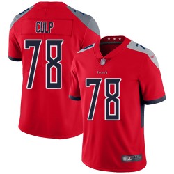 Limited Men's Curley Culp Red Jersey - #78 Football Tennessee Titans Inverted Legend