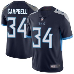 Limited Men's Earl Campbell Navy Blue Home Jersey - #34 Football Tennessee Titans Vapor Untouchable