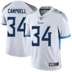 Limited Men's Earl Campbell White Road Jersey - #34 Football Tennessee Titans Vapor Untouchable