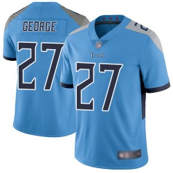 Limited Men's Eddie George Light Blue Alternate Jersey - #27 Football Tennessee Titans Vapor Untouchable