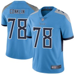 Limited Men's Jack Conklin Light Blue Alternate Jersey - #78 Football Tennessee Titans Vapor Untouchable