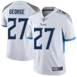 Limited Men's Eddie George White Road Jersey - #27 Football Tennessee Titans Vapor Untouchable