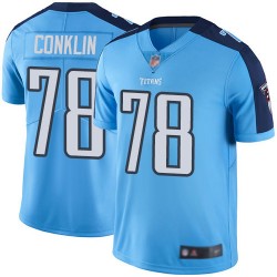 Limited Men's Jack Conklin Light Blue Jersey - #78 Football Tennessee Titans Rush Vapor Untouchable