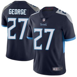 Limited Men's Eddie George Navy Blue Home Jersey - #27 Football Tennessee Titans Vapor Untouchable