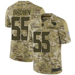 Limited Men's Jayon Brown Camo Jersey - #55 Football Tennessee Titans 2018 Salute to Service