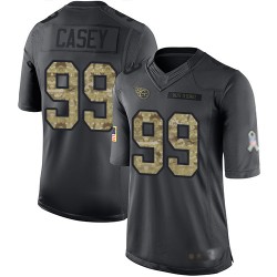 Limited Men's Jurrell Casey Black Jersey - #99 Football Tennessee Titans 2016 Salute to Service
