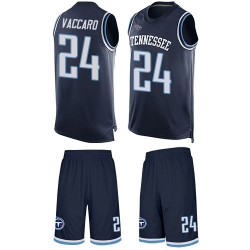 Limited Men's Kenny Vaccaro Navy Blue Jersey - #24 Football Tennessee Titans Tank Top Suit