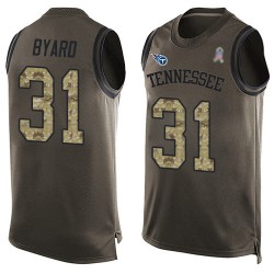 Limited Men's Kevin Byard Green Jersey - #31 Football Tennessee Titans Salute to Service Tank Top