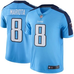 Limited Men's Marcus Mariota Light Blue Jersey - #8 Football Tennessee Titans Rush Vapor Untouchable