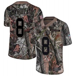 Limited Men's Marcus Mariota Camo Jersey - #8 Football Tennessee Titans Rush Realtree