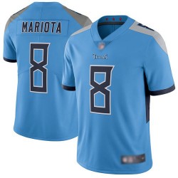 Limited Men's Marcus Mariota Light Blue Alternate Jersey - #8 Football Tennessee Titans Vapor Untouchable