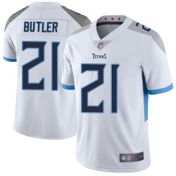 Limited Men's Malcolm Butler White Road Jersey - #21 Football Tennessee Titans Vapor Untouchable