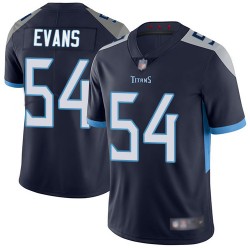 Limited Men's Rashaan Evans Navy Blue Home Jersey - #54 Football Tennessee Titans Vapor Untouchable