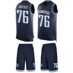 Limited Men's Rodger Saffold Navy Blue Jersey - #76 Football Tennessee Titans Tank Top Suit