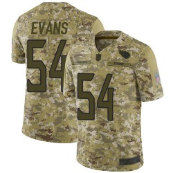 Limited Men's Rashaan Evans Camo Jersey - #54 Football Tennessee Titans 2018 Salute to Service
