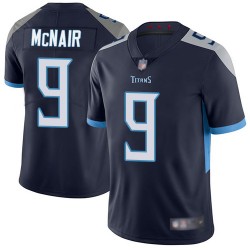 Limited Men's Steve McNair Navy Blue Home Jersey - #9 Football Tennessee Titans Vapor Untouchable