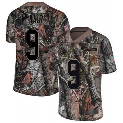 Limited Men's Steve McNair Camo Jersey - #9 Football Tennessee Titans Rush Realtree