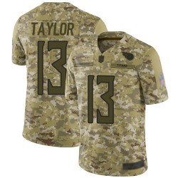 Limited Men's Taywan Taylor Camo Jersey - #13 Football Tennessee Titans 2018 Salute to Service