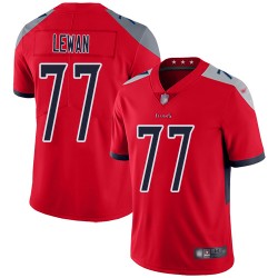 Limited Men's Taylor Lewan Red Jersey - #77 Football Tennessee Titans Inverted Legend