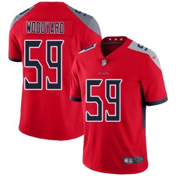 Limited Men's Wesley Woodyard Red Jersey - #59 Football Tennessee Titans Inverted Legend