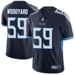 Limited Men's Wesley Woodyard Navy Blue Home Jersey - #59 Football Tennessee Titans Vapor Untouchable