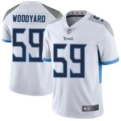 Limited Men's Wesley Woodyard White Road Jersey - #59 Football Tennessee Titans Vapor Untouchable