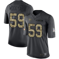 Limited Men's Wesley Woodyard Black Jersey - #59 Football Tennessee Titans 2016 Salute to Service