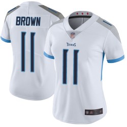 Limited Women's A.J. Brown White Road Jersey - #11 Football Tennessee Titans Vapor Untouchable