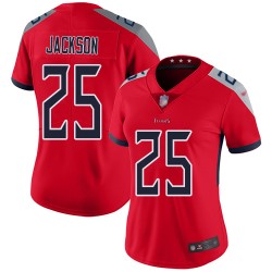 Limited Women's Adoree' Jackson Red Jersey - #25 Football Tennessee Titans Inverted Legend