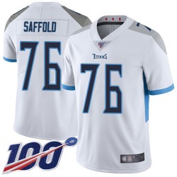 Limited Men's Rodger Saffold White Road Jersey - #76 Football Tennessee Titans 100th Season Vapor Untouchable