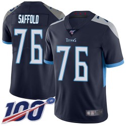 Limited Men's Rodger Saffold Navy Blue Home Jersey - #76 Football Tennessee Titans 100th Season Vapor Untouchable